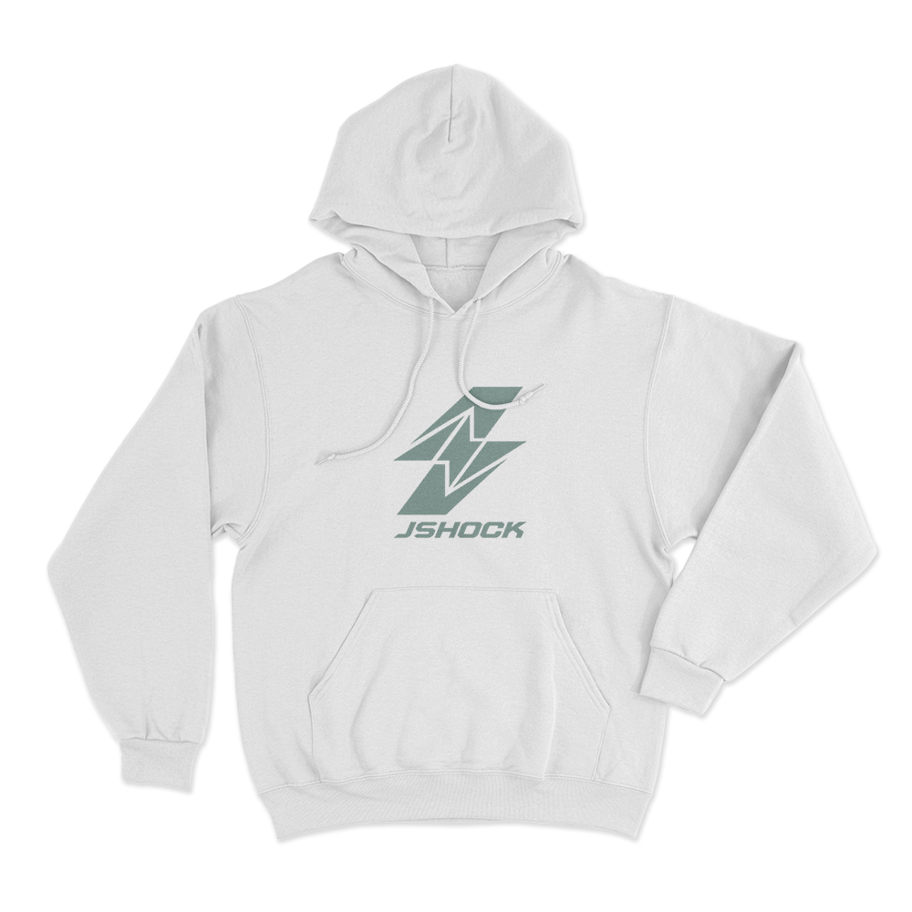 Jshock Unisex Hoodie White Jshock Unisex Hoodie White