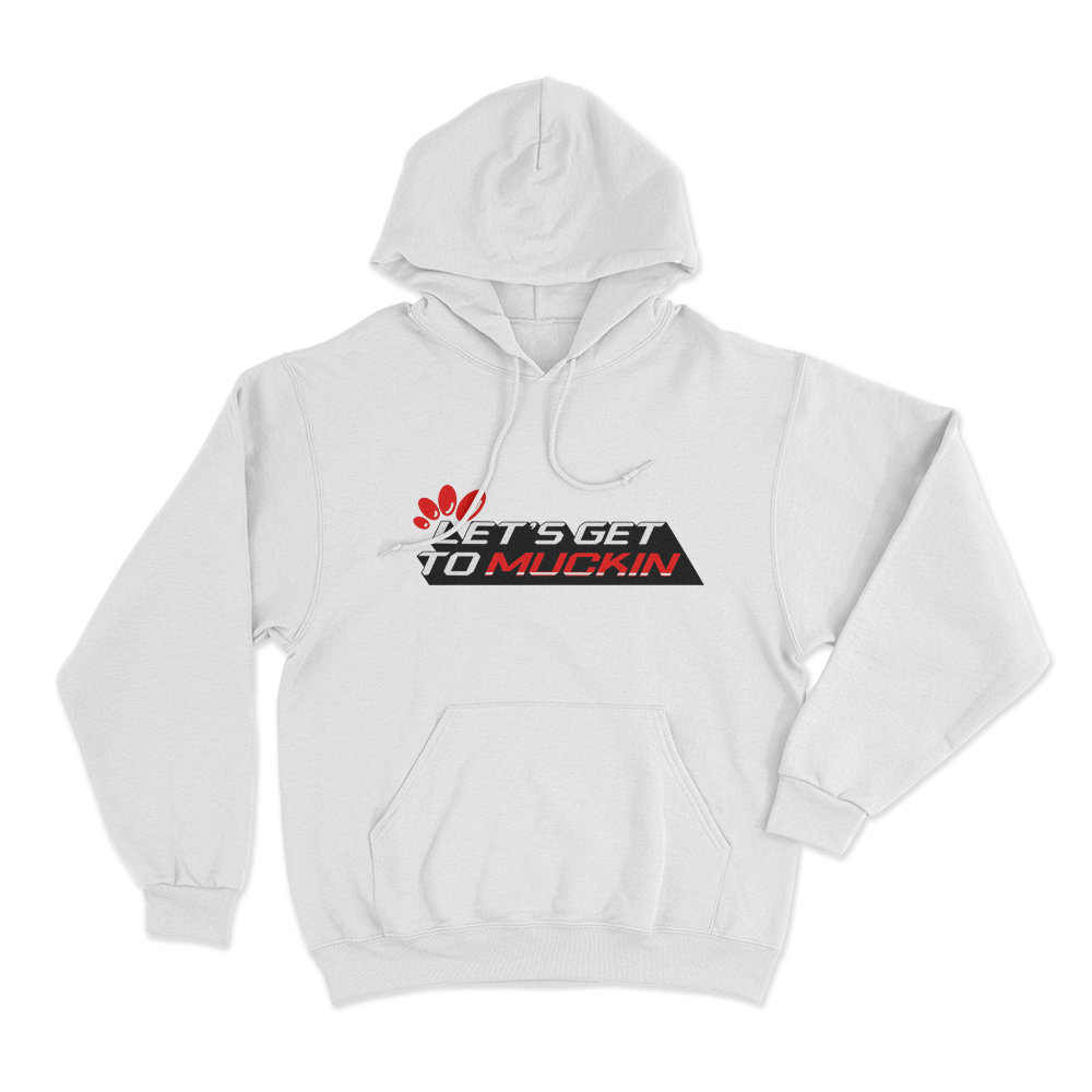 Muck-Fil-A Unisex Hoodie White Muck Fil A Unisex Hoodie White
