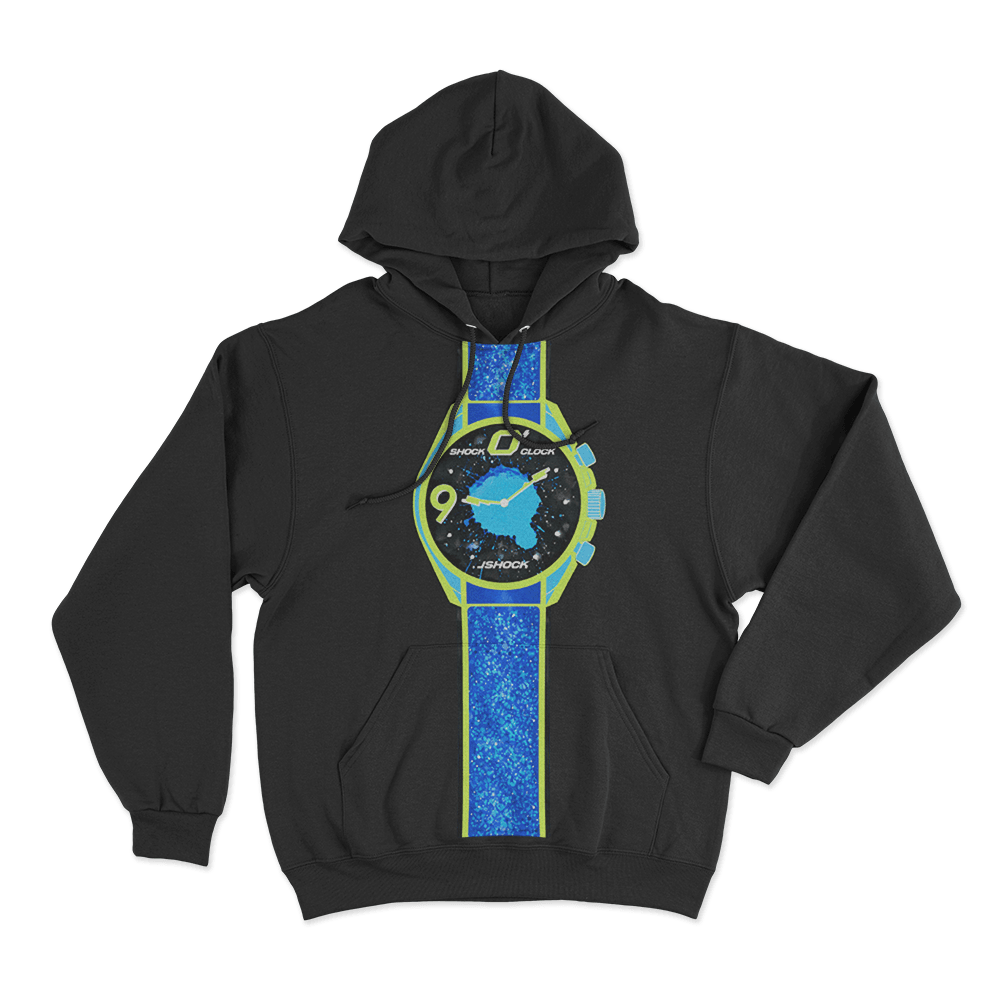 Shock O'Clock Unisex Hoodie Black Shock OClock Unisex Hoodie Black