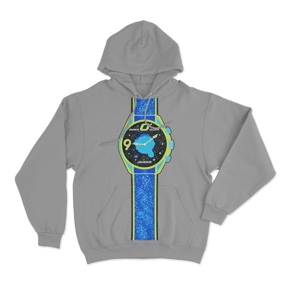 Shock O'Clock Unisex Hoodie Grey Shock OClock Unisex Hoodie Grey